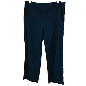 St John Sport Woman’s Navy Blue Pants Cropped Straight Leg Sz 14